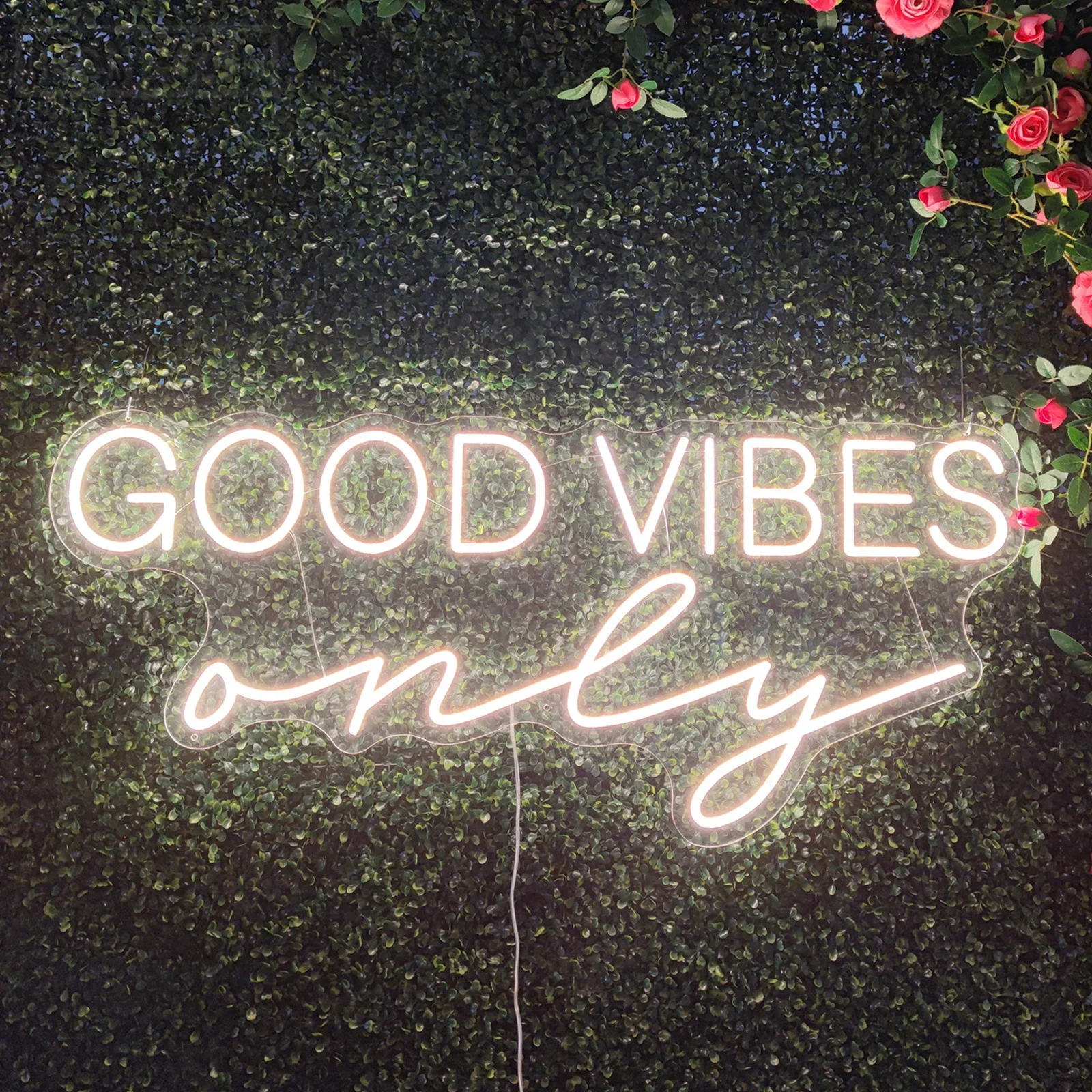 

Good Vibes Only неоновая вывеска светодиодные, неоновые светильники вывеска комната эстетический Декор вечерние бар клуб Свадебная спальня неоновое украшение ночник