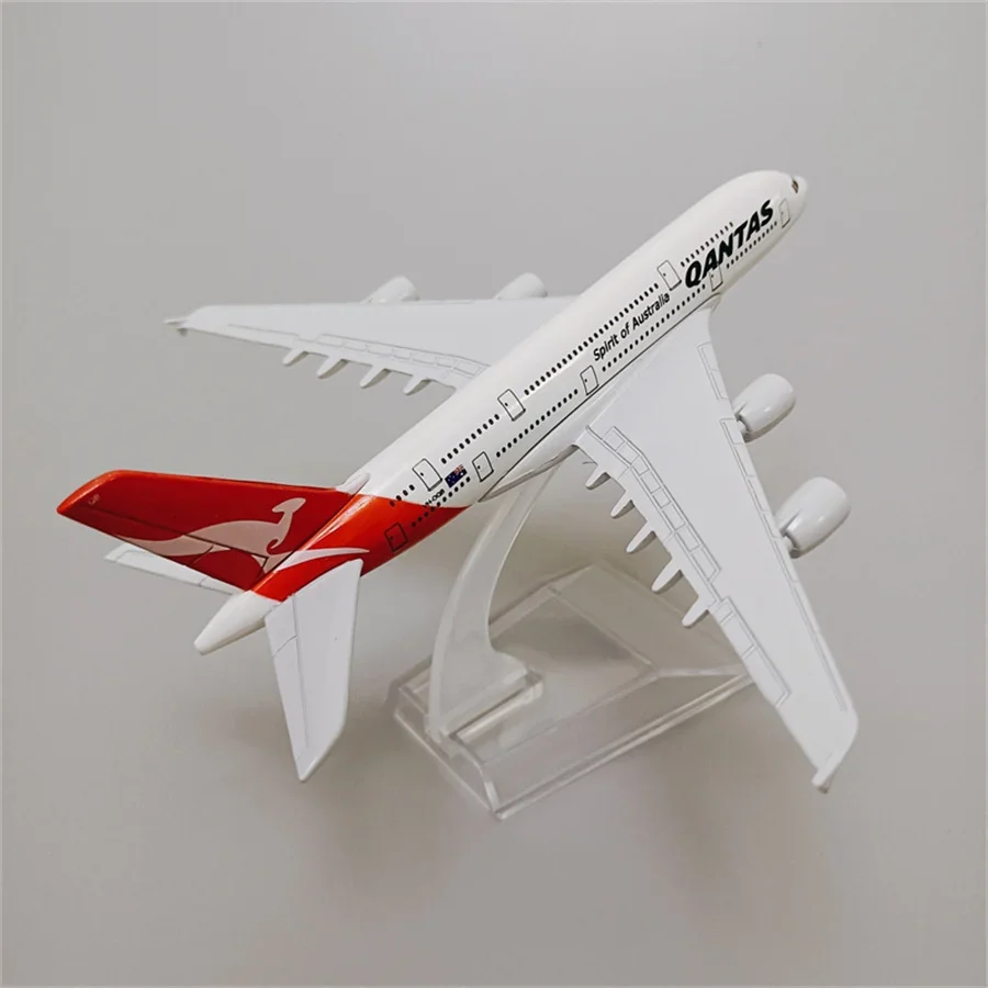 16cm aleación Metal aire australiano Qantas A380 aerolíneas modelo de avión Airbus 380 Airways modelo de avión Diecast aviones regalos Juguetes