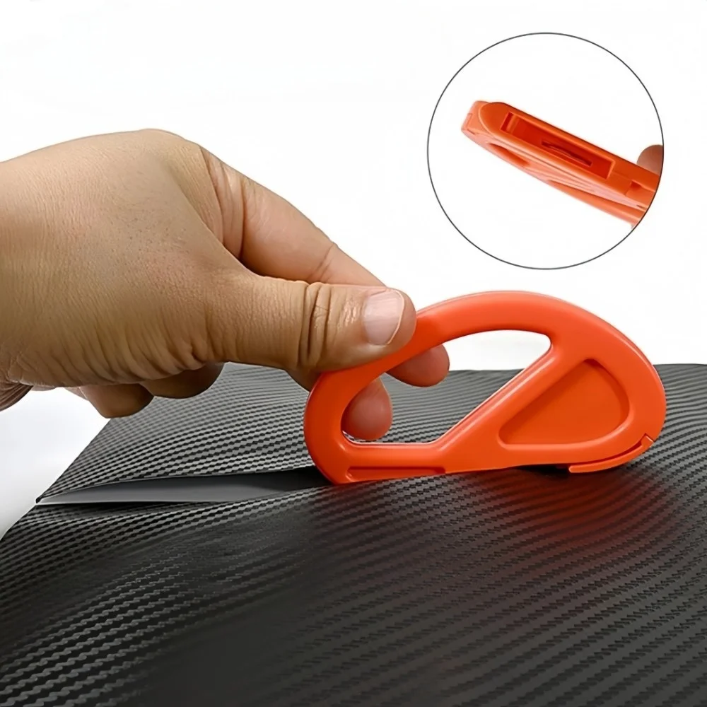 Handheld Vinyl Wrap Film Cutter Knife Safety Wrapping Paper Backing Slitter Carbon Fiber Cutting for Color Changing Film Knife