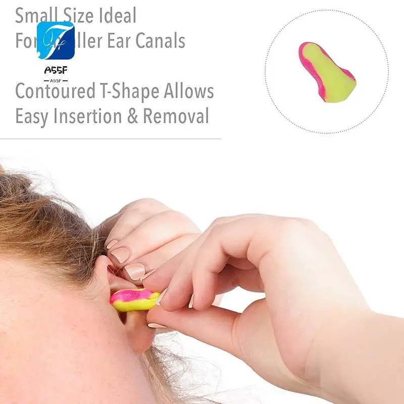 

A55F-100 Pairs Of Soundproof Earplugs Anti-Noise Sponge Protective Earplugs Work Study Sleep Earplugs