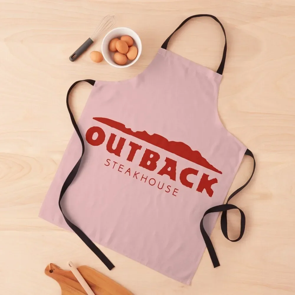 

Outback Steakhouse Resto Apron Trim Cloth Womens Dresses Household Items Useful Korean Apron