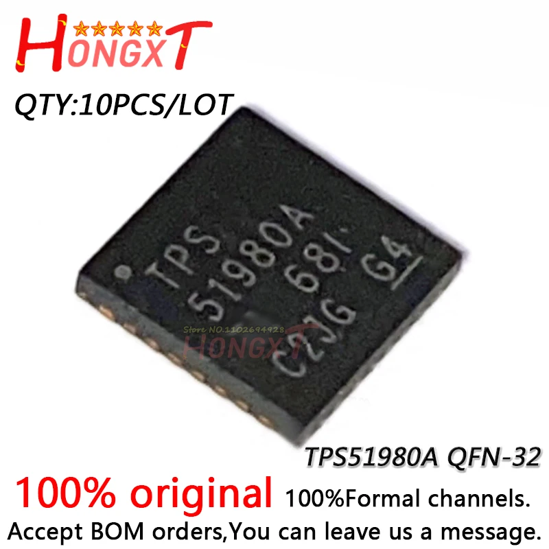 

10PCS 100% NEW TPS51980A 51980A QFN-32.