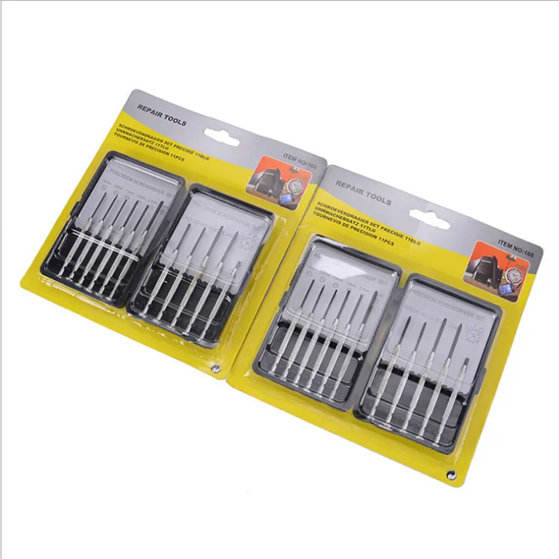 11PCS professional Precision Screwdriver Set Mini Jewelers Watches Glasses clock jewelry cell phone Repairs DIY tool Kit