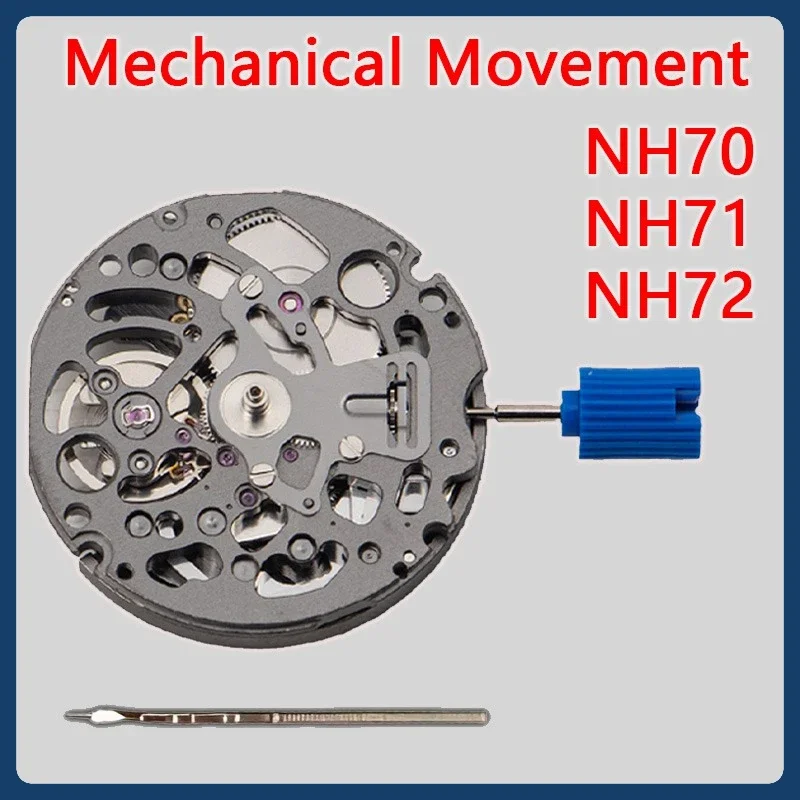Original NH70 NH71A NH72A Luxury Automatic Mechanical Movement NH72 Watch Part Accessories Skeleton Replace Kit High Accuracy