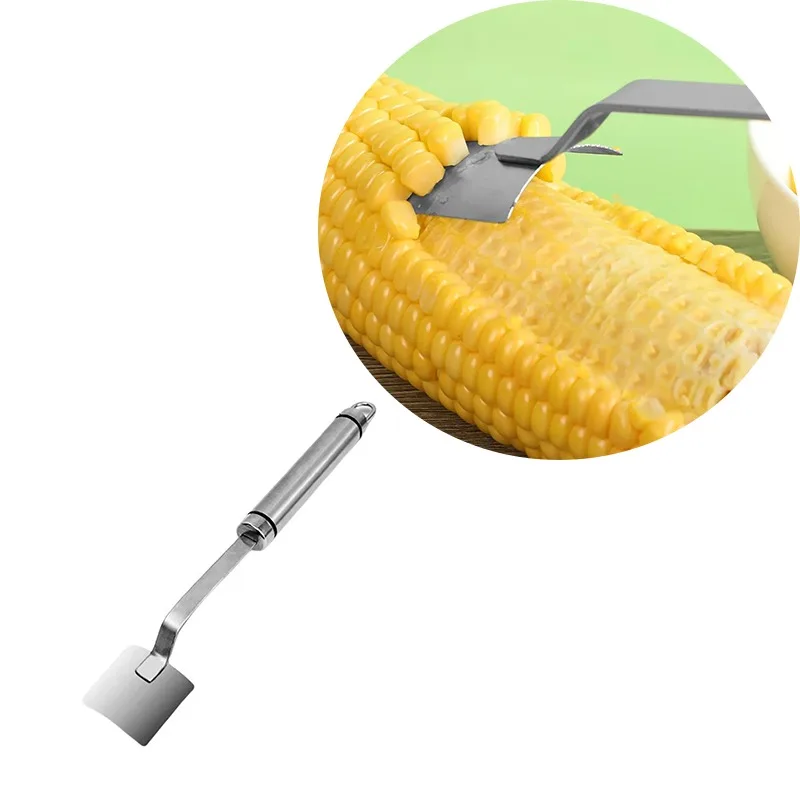 Edelstahl Mais Schäler Gezackten Mais Stripper Schäler Cob Rasierer Hobel Drescher Cutter Küche Obst Gemüse Gadget Werkzeug