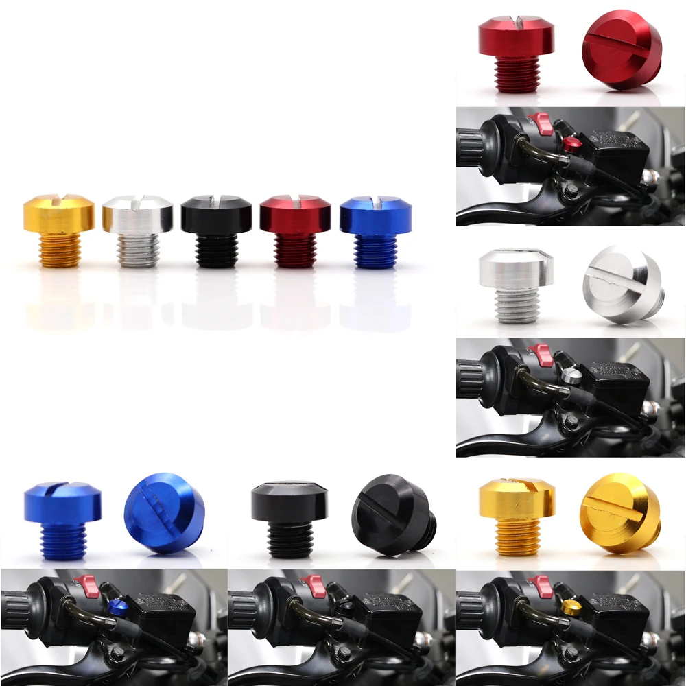 

2PCS M8 M10 Motorcycle Rear View Mirror Hole Plug Screw Bolts For Yamaha Kawasaki Universal Covers Caps Rearview Mirror Holder