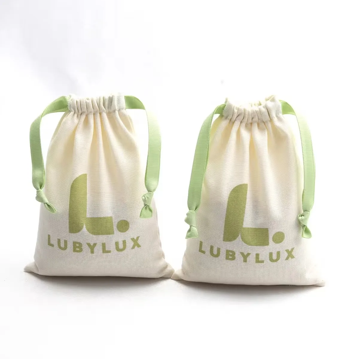 

Luxury Soft Cotton Jewelry Pouch Custom Logo Printing Reusable Gift Cotton Dust Jewelry Bag