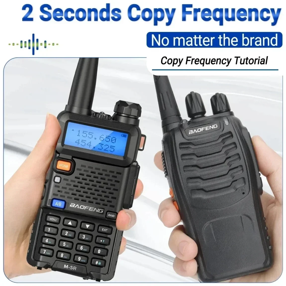 Baofeng M-5R Walkie Talkie High Power Long Range Typ-C Wireless Kopierfrequenz Zwei-Wege-Radio Kommunikation Amateurfunk zum Wandern