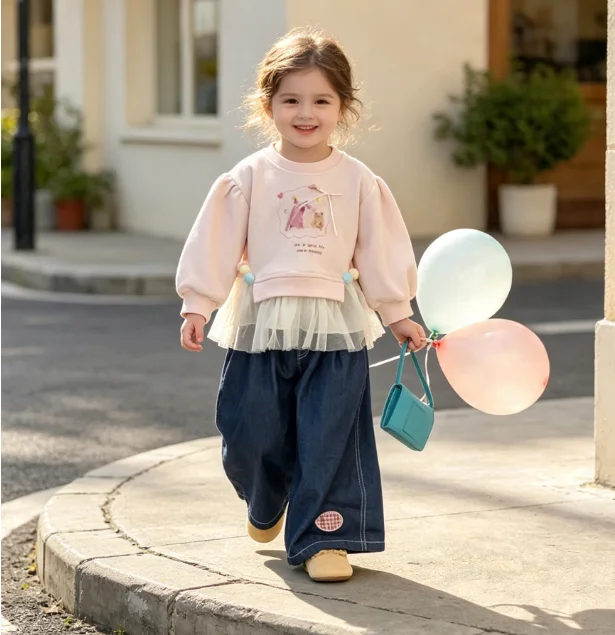 Girls Hoodie 2026 Spring and A - Baby Clothing Yarn ulasan dan harga