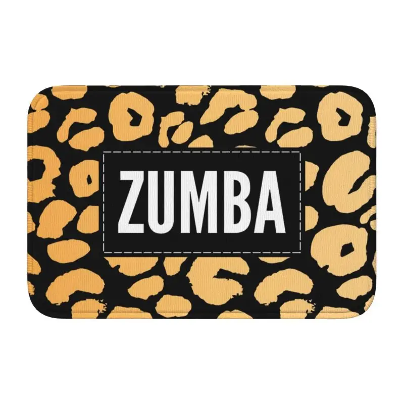 Custom Zumbas Dance Leopard Pattern Front Floor Door Entrance Welcome Mats Outdoor Kitchen Bathroom Doormat Bedroom Footpad