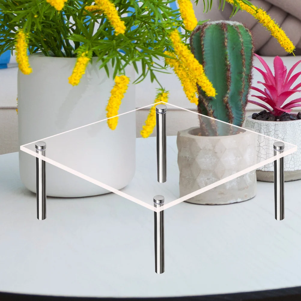 

2Pcs Cake Display Stand Clear Acrylic Dessert Stand for Party Wedding Event Cake Holder Table Centerpiece Display