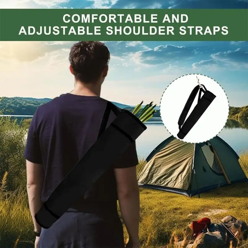 Crossbody Bögen Köcher Tasche Verstellbare Pfeile Rucksäcke Tasche Seite Hüfte Pfeile Tasche Für Outdoor Training Und Wettbewerb – Detail 7