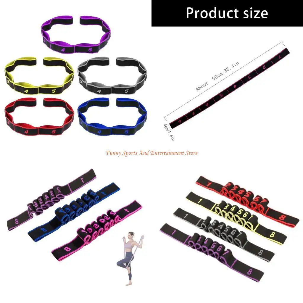 

C4DE растягивающийся пояс для танцев и йоги с номером, портативный фитнес-лента для упражнений, тянущийся ремень для пилатеса,