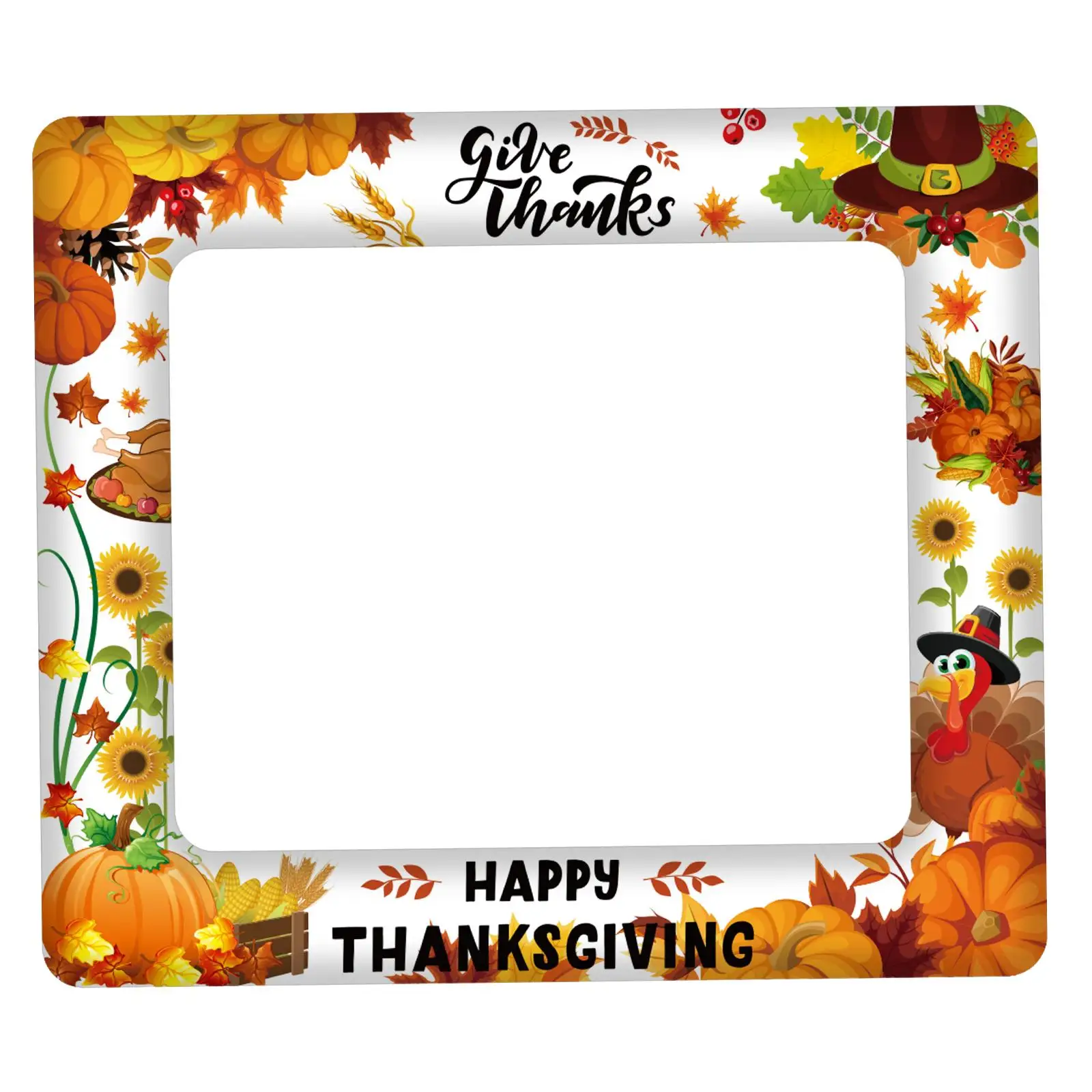 Photo Props Inflatable Selfie Frame Thanksgiving Picture Props Frame for Family