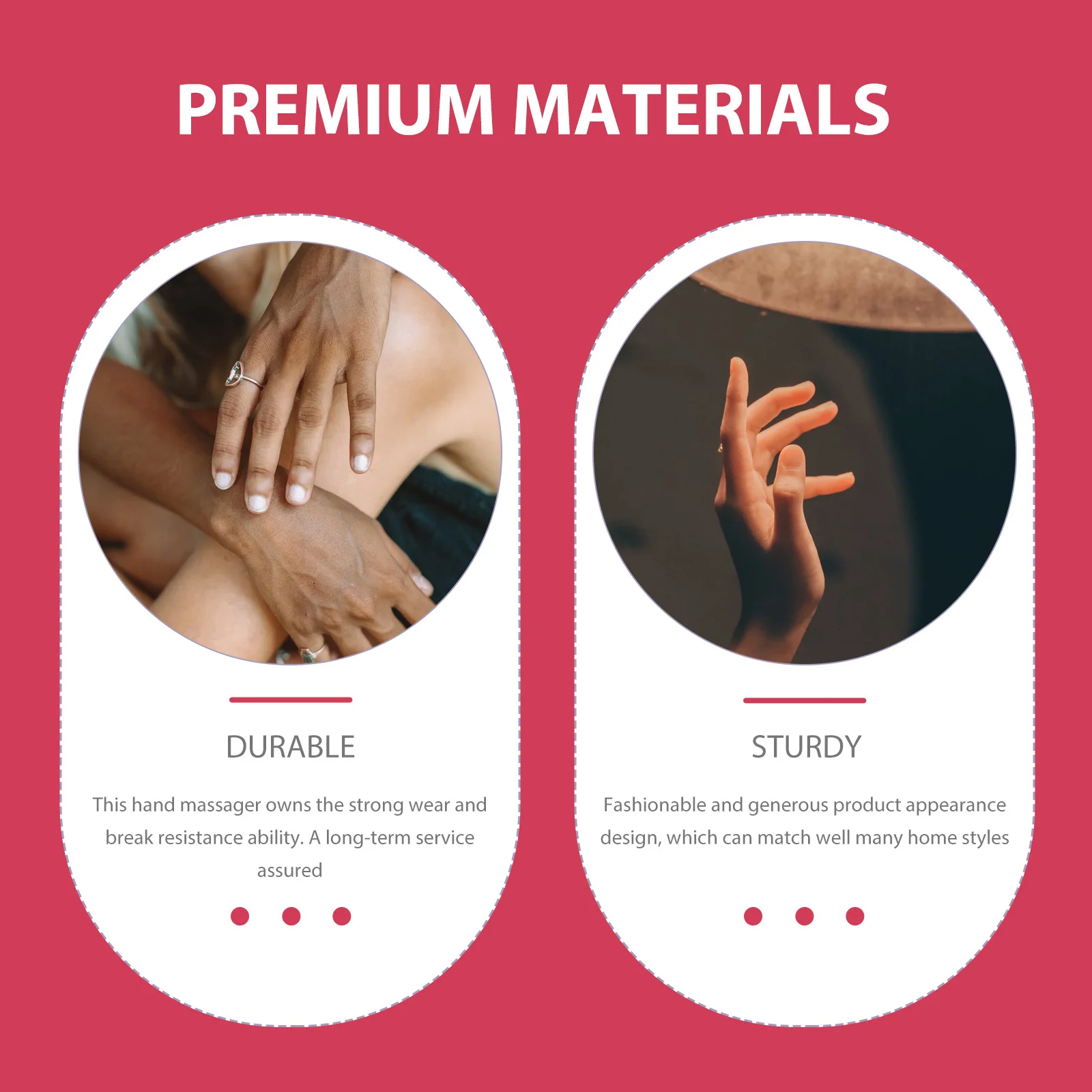 

1Set Electric Hand Massager High-Grade Plastic Compact Ergonomic Design for Wrist Palm Pain Relief Adjustable Modes Portable