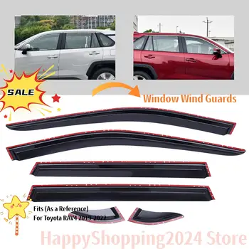 6 ks okenních krytů proti větru a dešti, deflektorů z PMMA materiálu pro Toyota RAV4 2019 2020 2021 2022 10 nejlepší prodej Příslušenství k Toyotě RAV4 - №5