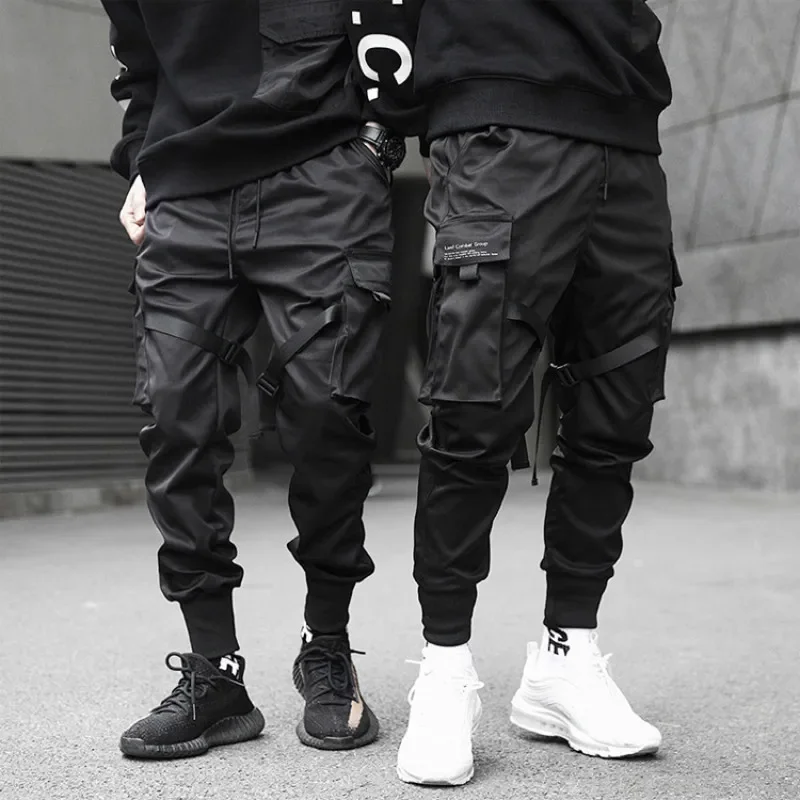 

Prowow Black Hip Hop Cargo Pants Men Streetwear Fashion Cotton Joggers Sweatpants Casual Harem Trousers Harajuku Tide Clothing