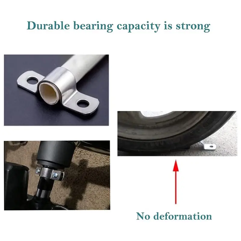 A20F-Heavy-Duty Clamp 304 Stainless Steel Rigid Handleless Flat Pipe Bracket C