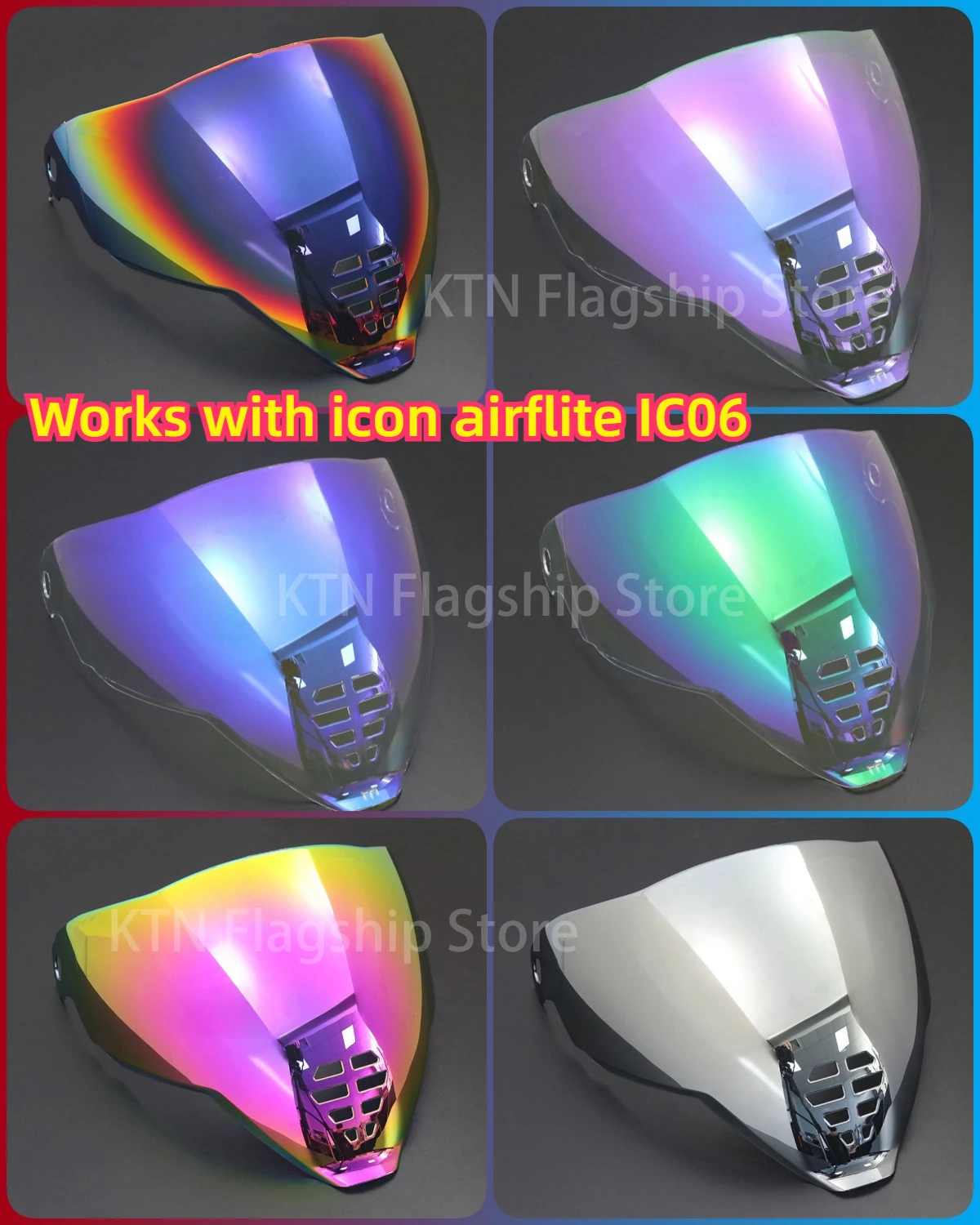 

Подходит для icon airflite IC06, маска для линз мотоциклетного шлема, маска для линз, аксессуары для замены маски для шлема