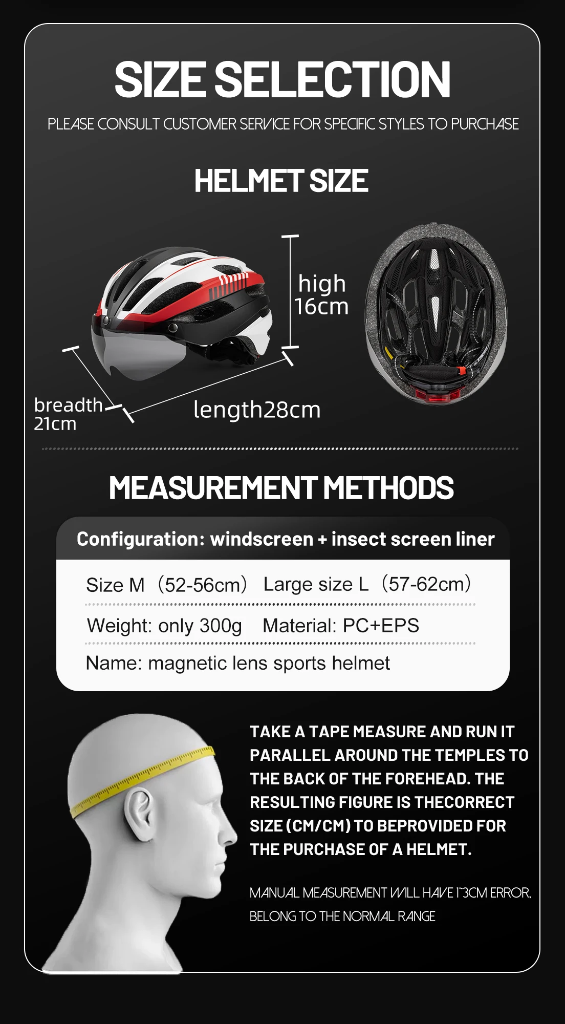 Eastinear Hochwertiger Fahrradhelm, verstellbar, ultraleicht, atmungsaktiv, für Autobahn, MTB, Radfahren, Harthelm mit Schutzbrille – Detail 2