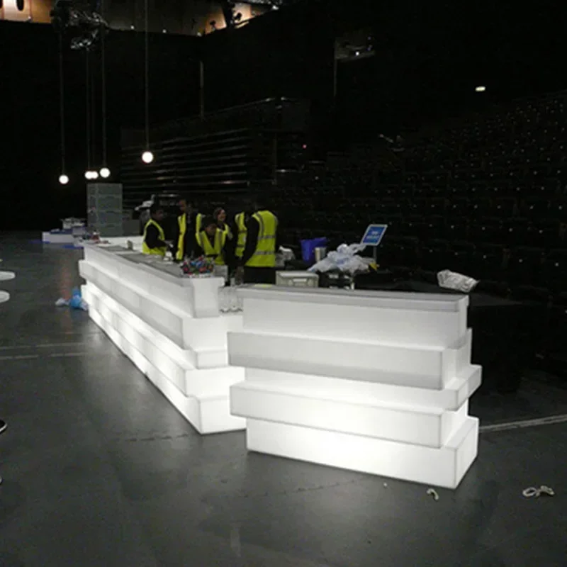 

Luminous Bar Counter, Bar Internet Celebrity Creative Business Front Desk, Reception Desk, Outdoor Outdoor Party Mobile Bar
