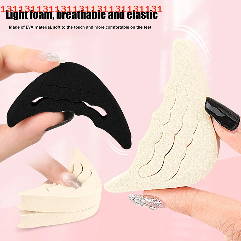 Insert For Shoes Adjustable Too Big Foot Brace Pads Unisex Memory Foam Toe Plug Soft Half Insoles Reusable Toe Sponge Filler