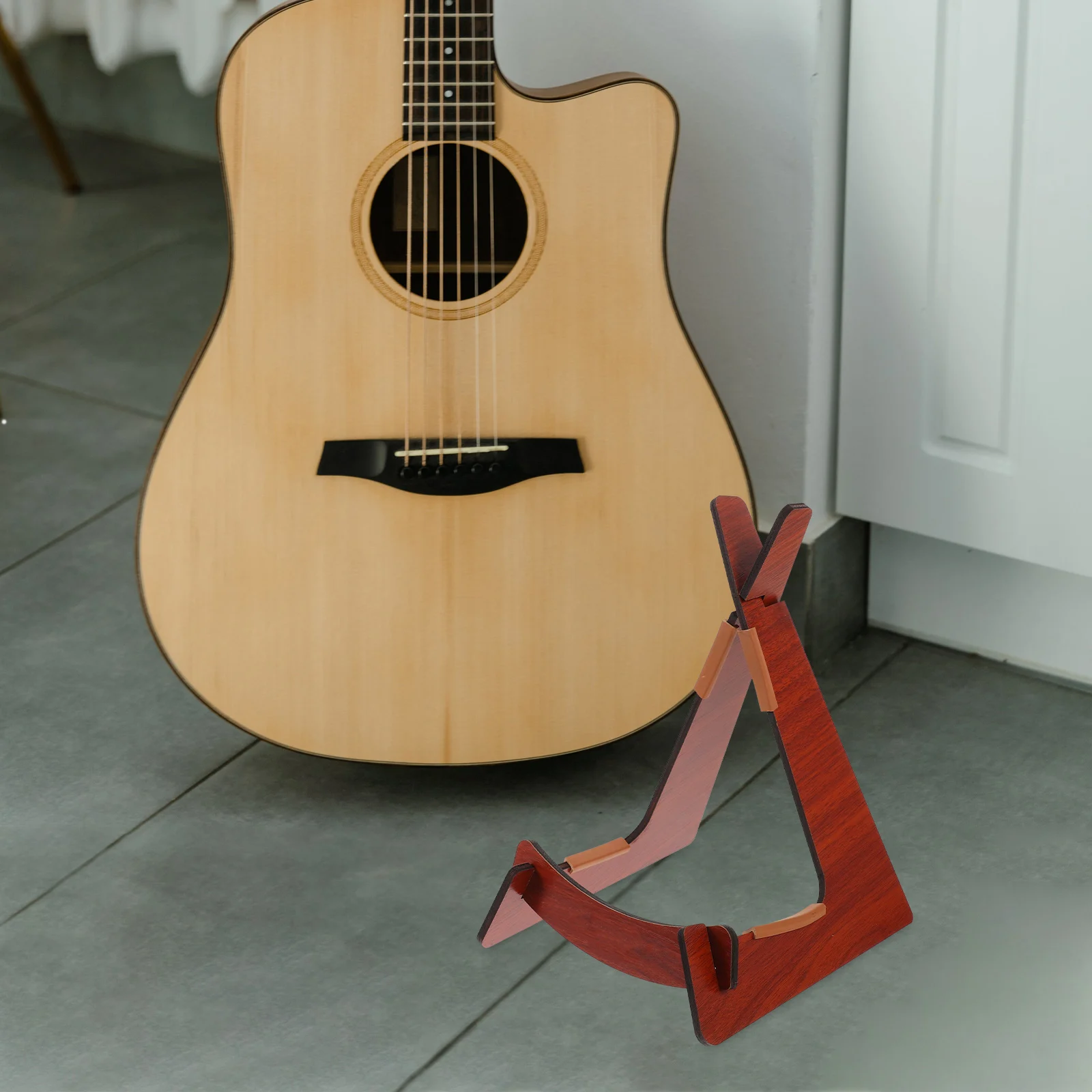 

1pc Ukulele Stand Floor Stands Organizer Mount Wooden Violin Stand Small Instrument Violin Holder Guitar Rack Bass Holder