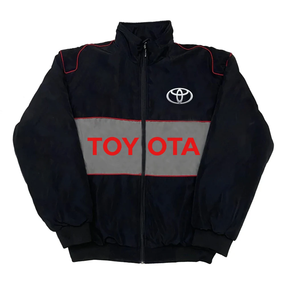 

TOYOTA GR Racing Team Custom Stand Collar Sports Jacket 2025 Autumn/Winter Cotton Suit for Auto Rally Enthusiasts