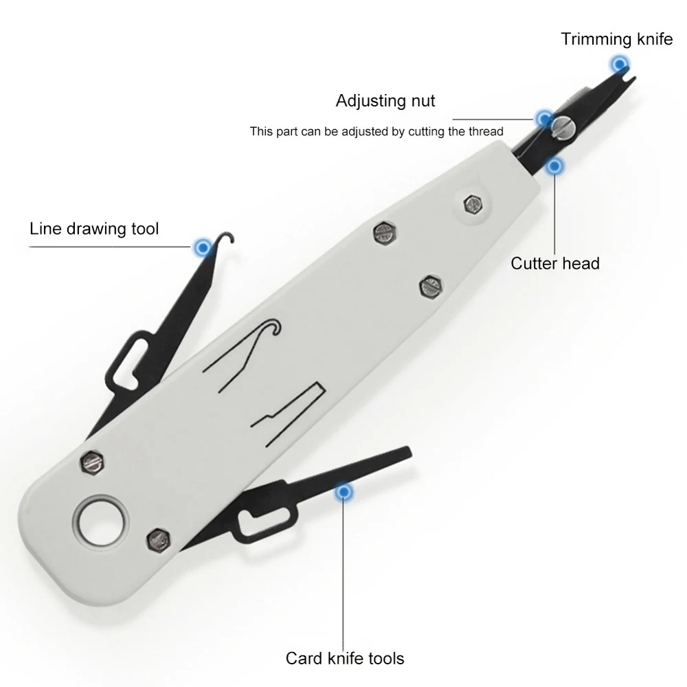 110 Wire Cutter Knife Telecom Pliers LSA Punch Down Tool Professional Network Wire Cable Telephone Patch Panel RJ11 RJ45