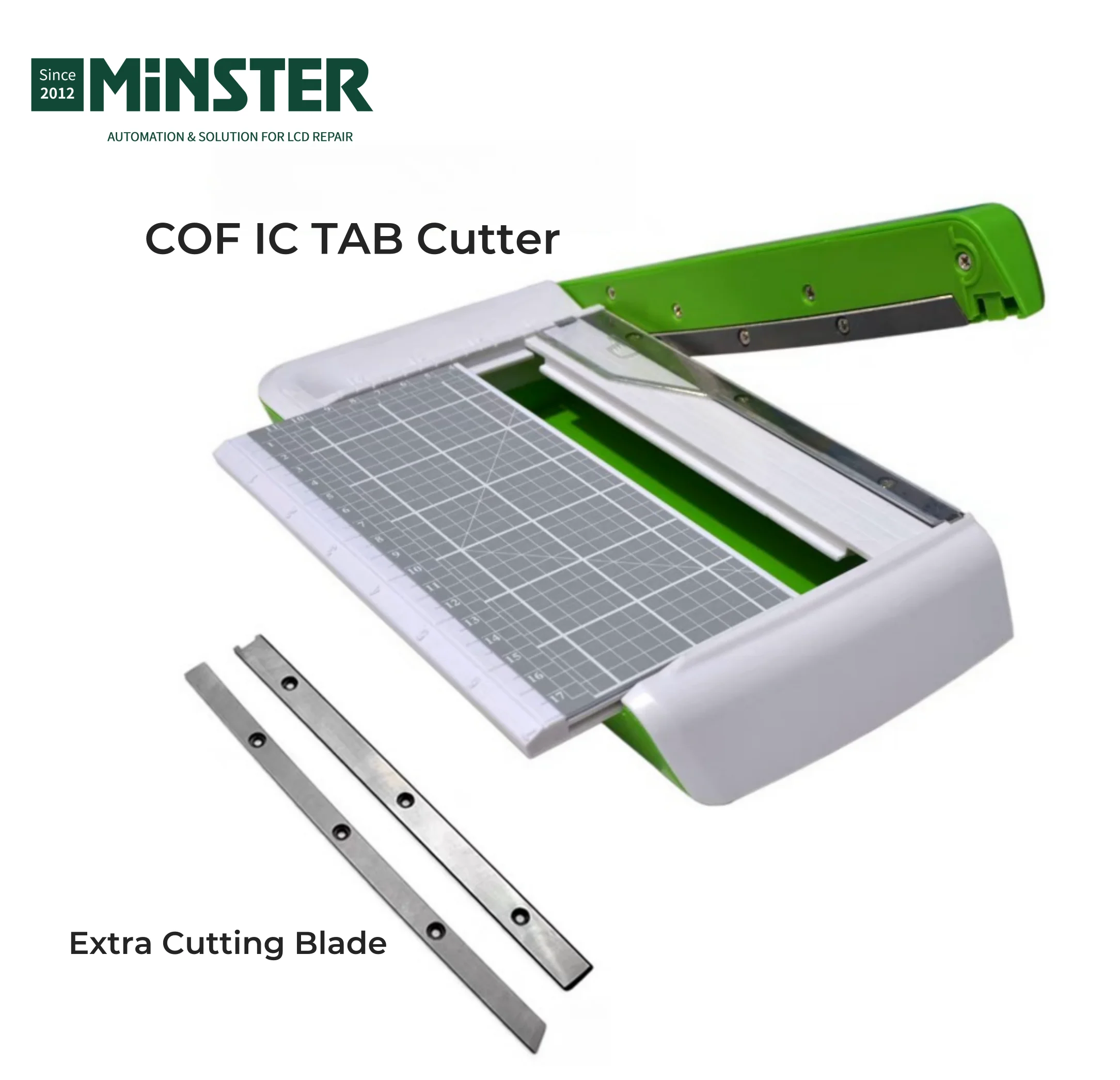 

Professional LCD Driver Module COF TAB IC Cutter with One Pair of Extra Blades 5X7 Inches Trimmer