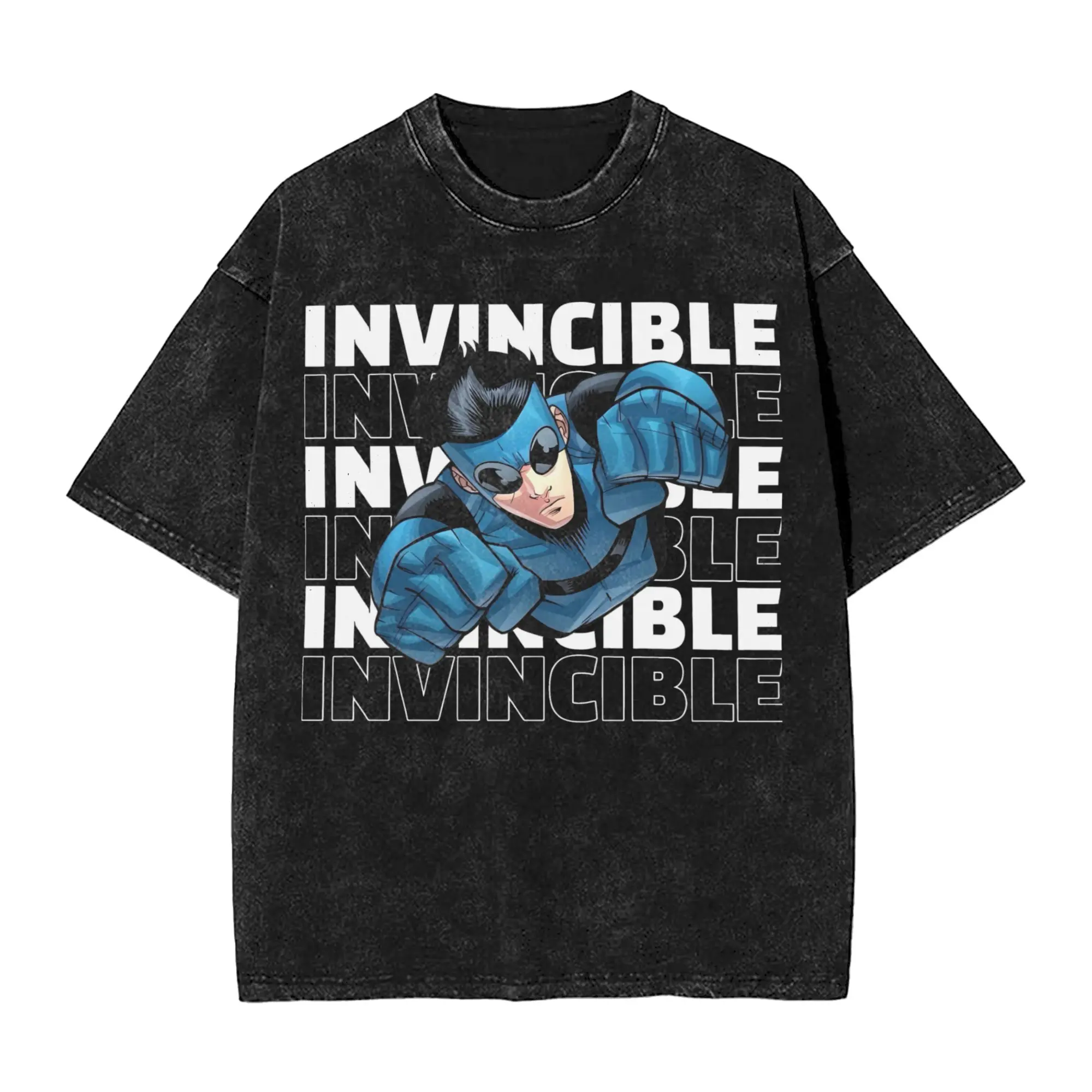 invincible comic T Shirts Washed 100% Cotton Oversize T-Shirts  Vintage for Men Women Tops Streetwear Summer Tee Shirt
