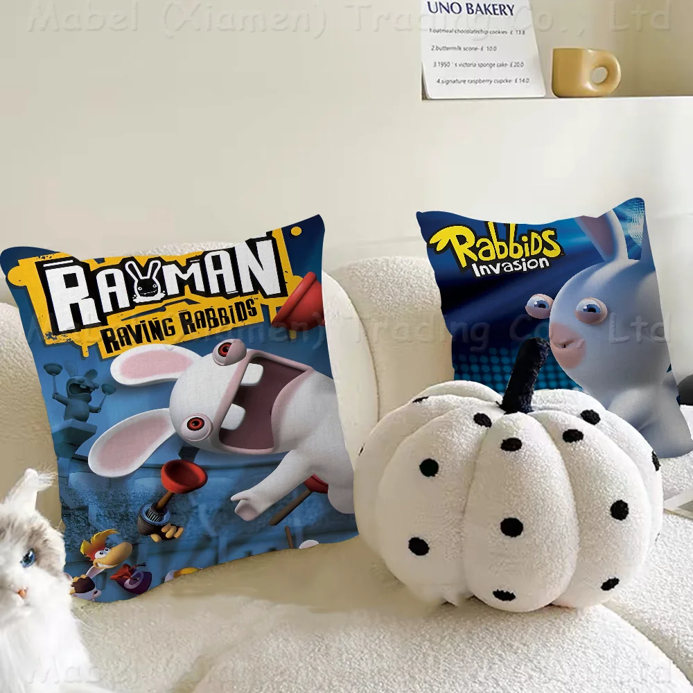 R-Raving Rabbids Cushion Cover 30x50 Polyester Sofa Cushions Decorative Throw Pillows Home Decoration Pillowcover