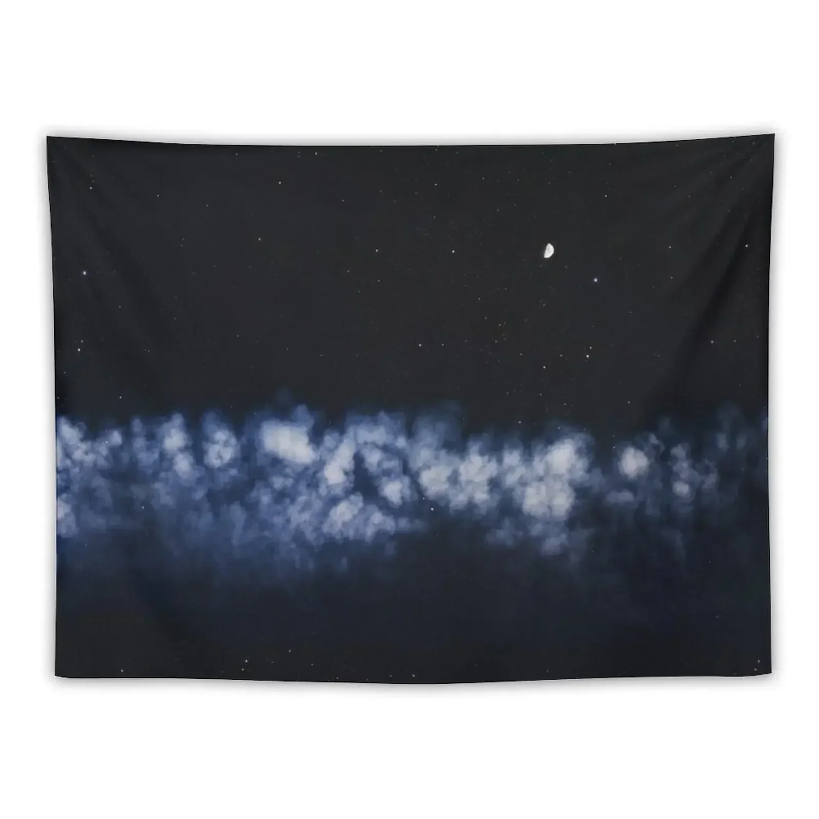 

Contrail moon on a night sky Tapestry Wall Decorations Wall Decor Hanging Decorative Wall Mural Tapestry