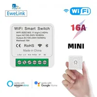 New EWeLink Wifi Smart Switch Mini 16A 2way Control Smart Home Breaker Wireless Remote Voice Control Alexa Google Home