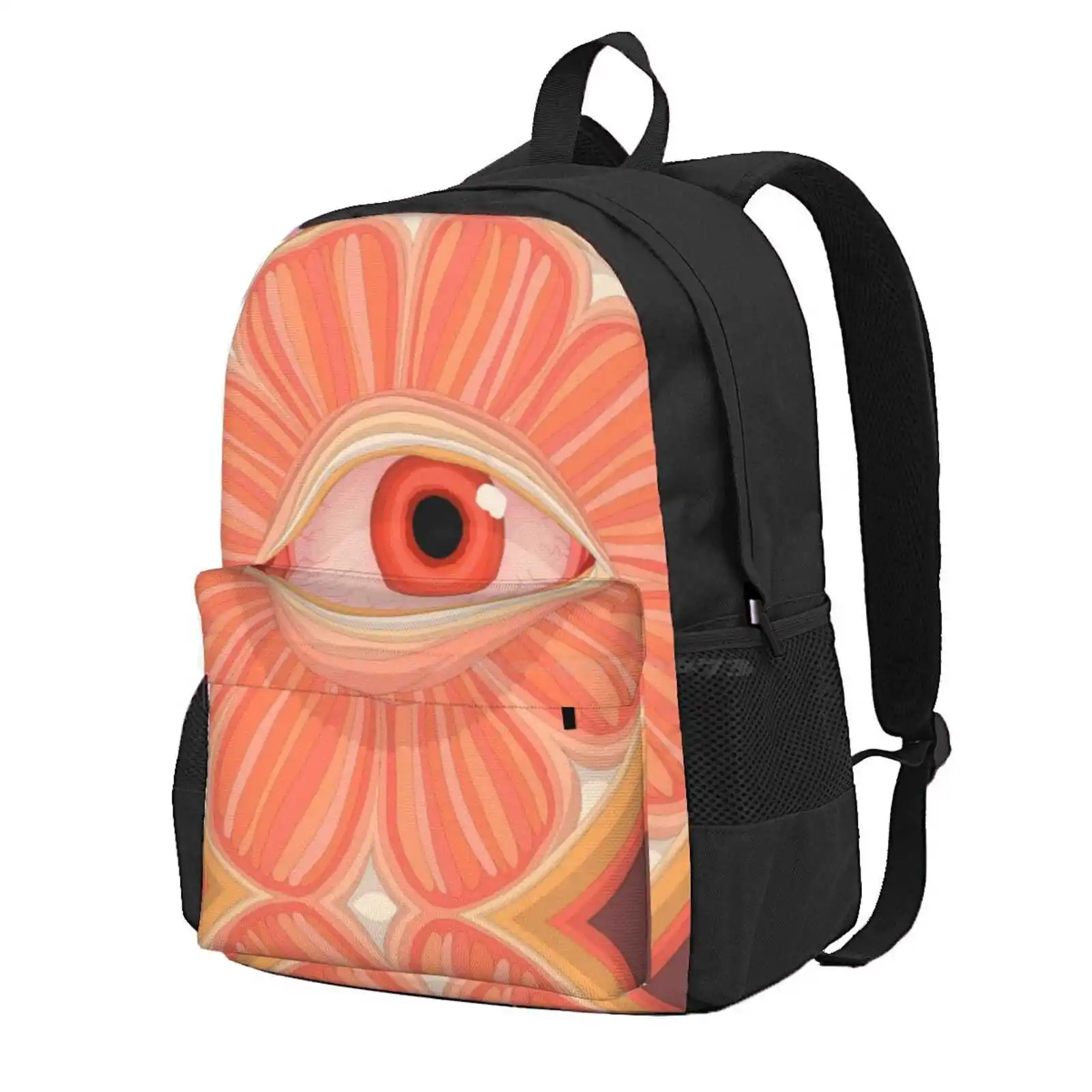 

Seeing Orange Hot Sale Schoolbag Backpack Fashion Bags Rae Preterthings Citrus Orange Juice Orangejuice Bloodshot Fruity Eyes