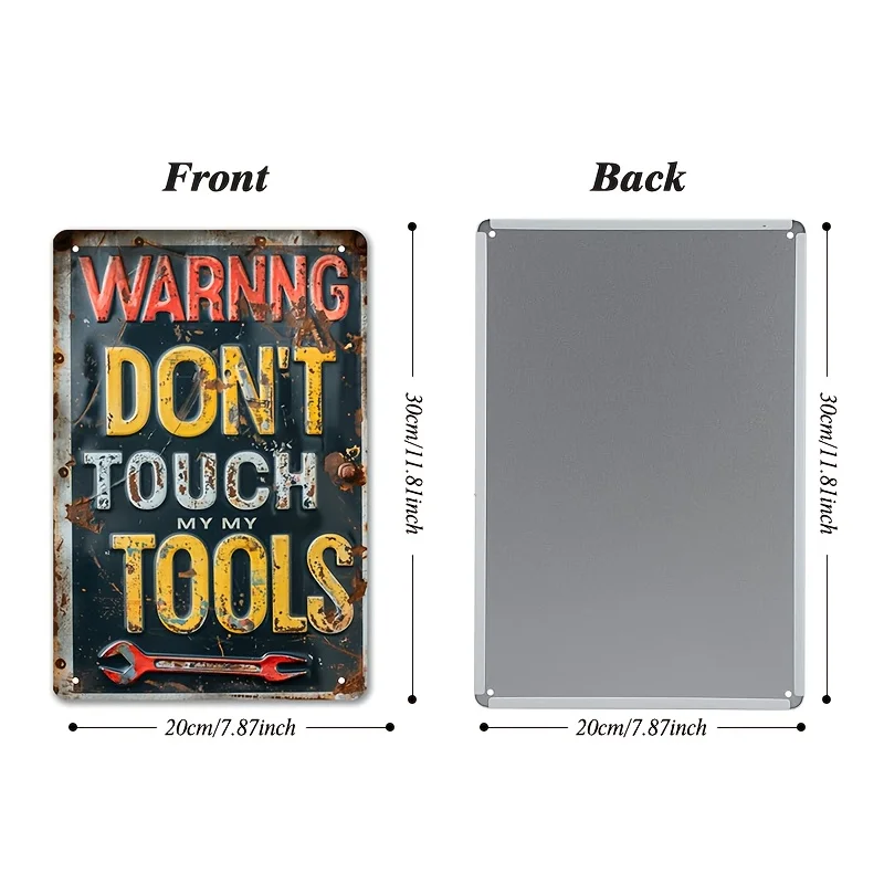 2D Metal Sign Vintage 