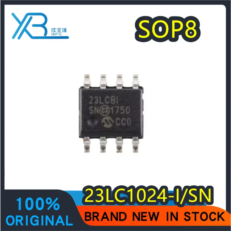 

(5/50 pieces) 23LC1024-I/SN 23LC1024 Silkscreen 23LCBI 23LCB1 SMD SOP-8 New SRAM Serial Port Memory Chip Spot IC