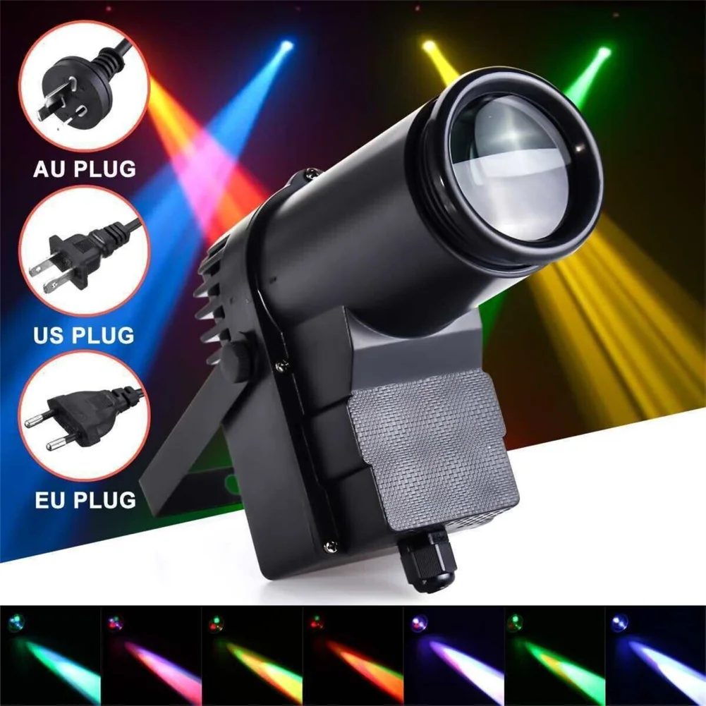 Led Spot Lights DMX512 Voice Controlled Rotating Stage Light With Stand For Home Party KTV Bar