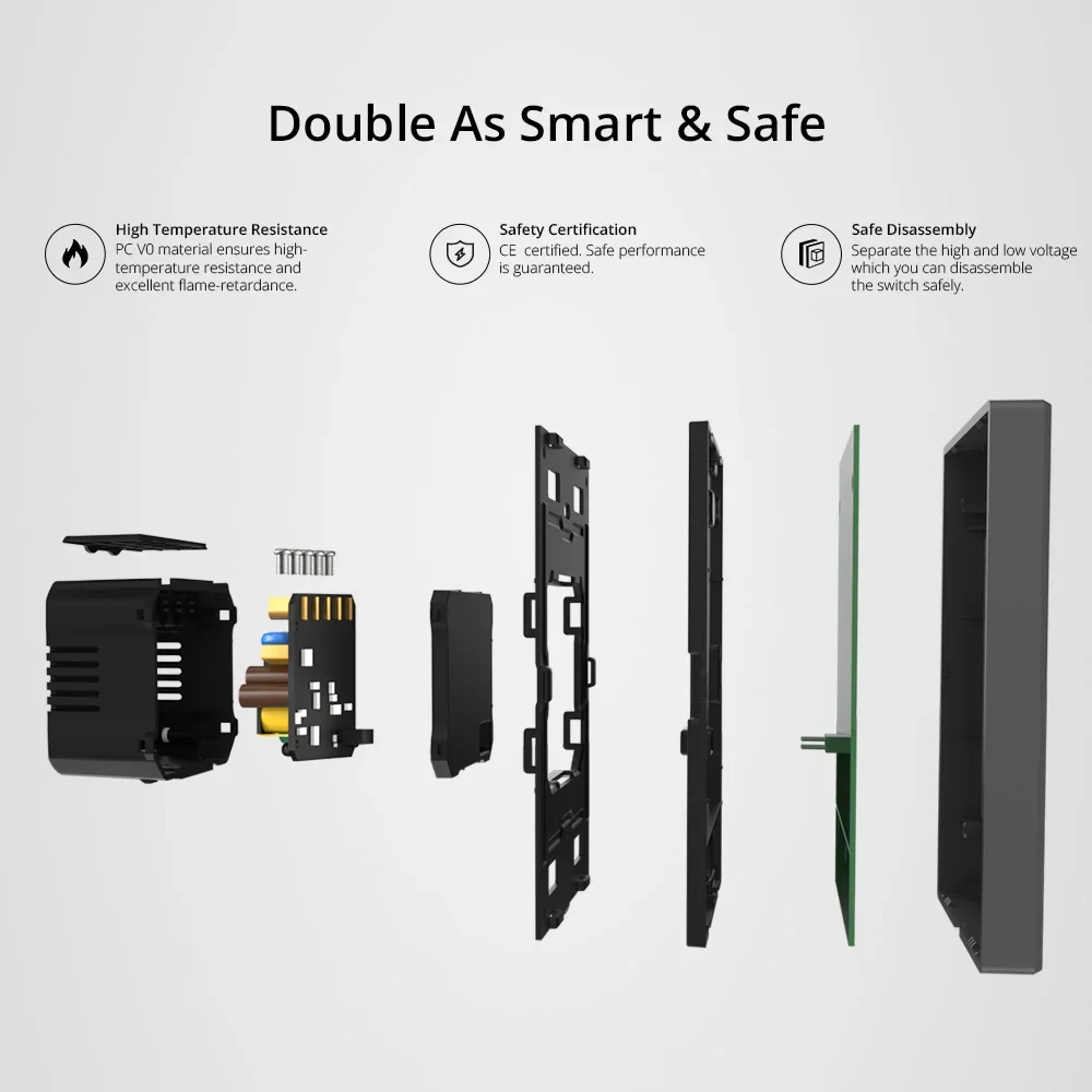 SONOFF-مفتاح حائط ذكي مع جهاز تحكم عن بعد ، M5 SwitchMan ، زر ضغط ، عصابة واحدة ، عصابة 2 ، عصابة 3 ، لوحة حائط ، دعم تطبيق ، R5