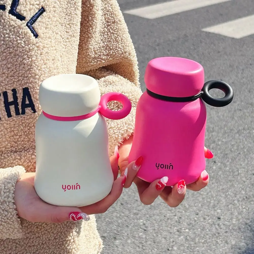 

Stainless Steel Mini Thermos Cup with Handle Insulated Portable Vacuum Flask Heat-resistant Container Thermal Water Bottle