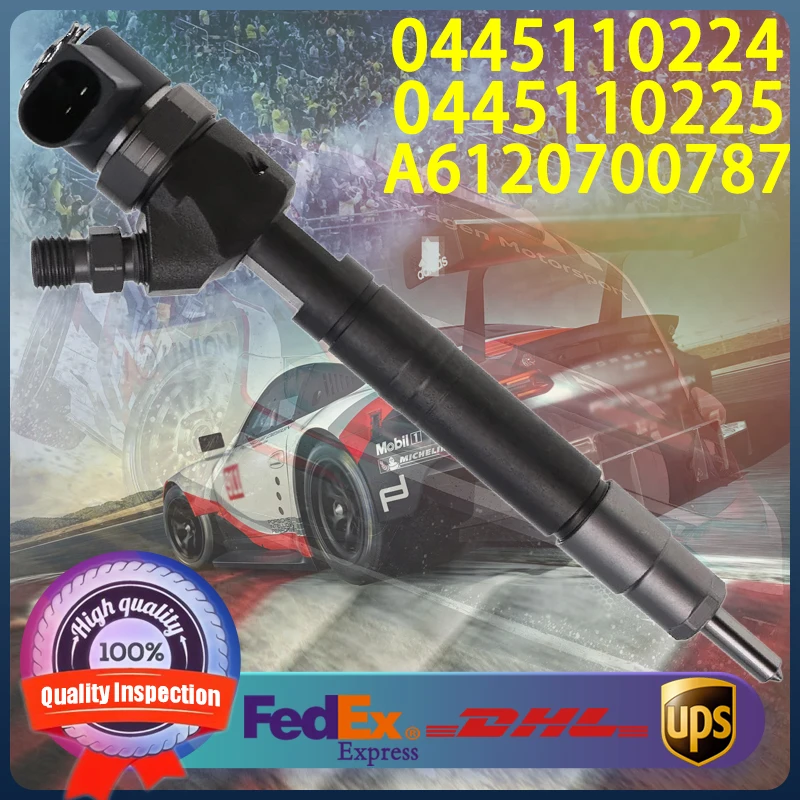 

0445110224 0445110225 A6120700787 Common Rail Injector For Mercedes-Benz Engine