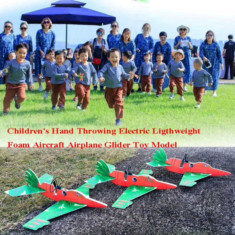 

New Ligthweight Children's Hand Throwing Aircraft Multistyles EVA Airplane Glider Toy Model Electric Foam Aircraft