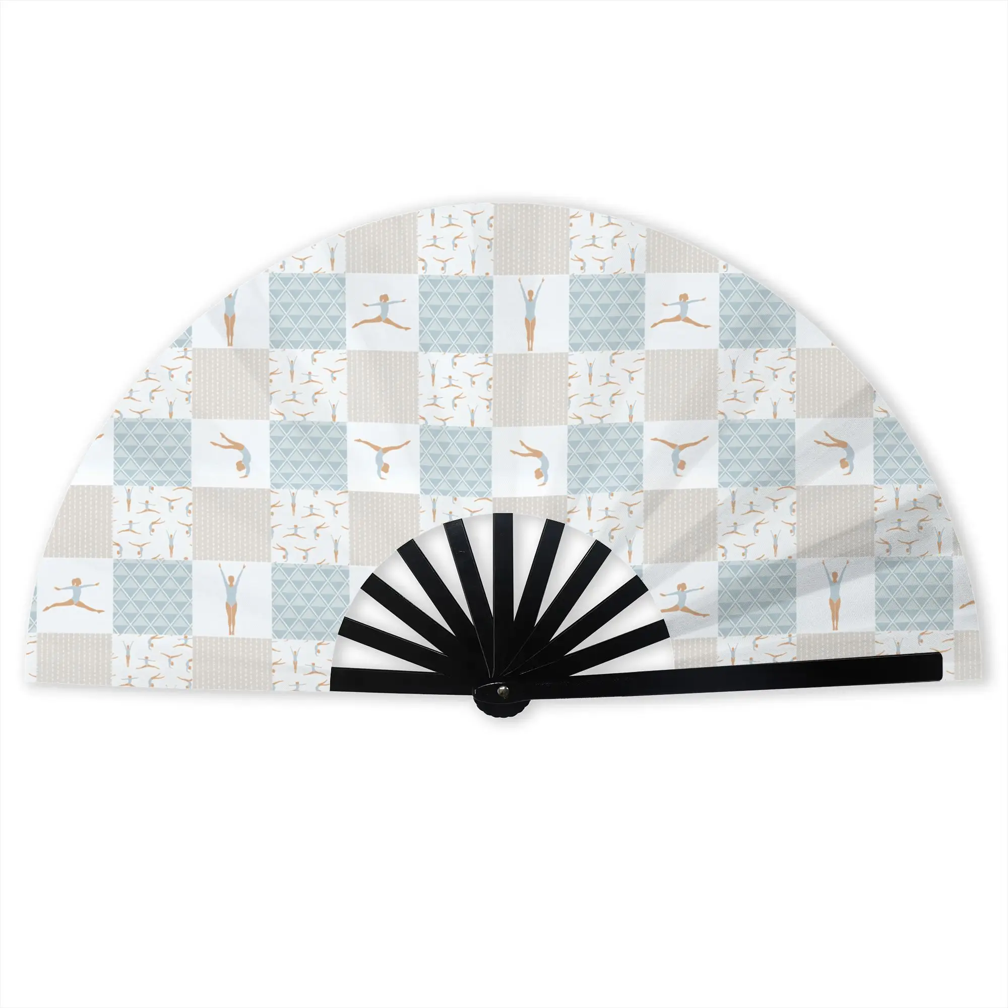 Dance Lover Rhythmic Gymnastics  Hand Fan Promotional Gift Party  Durable Folding Fans Novelty Bulk Pack Fan