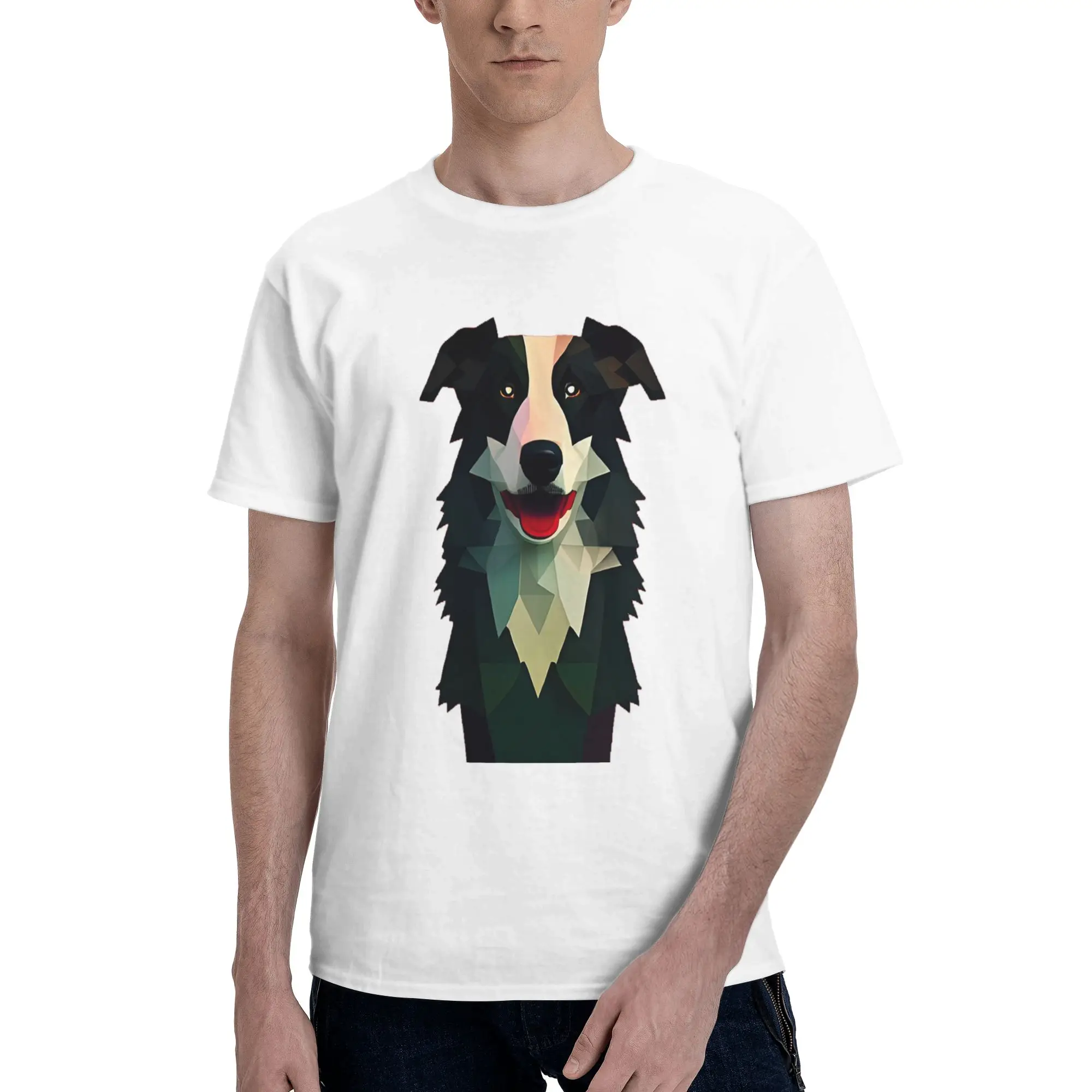 

Футболка Border Collie Animal Dog из 100% хлопка, мужские классические футболки, мужские футболки с круглым вырезом и коротким рукавом, S-6XL