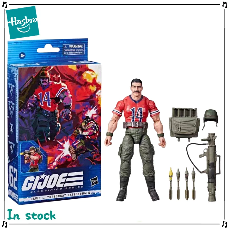 Figura de anime original de Hasbro G.I.JOE Bazooka 1/12, modelo de juguete para regalo