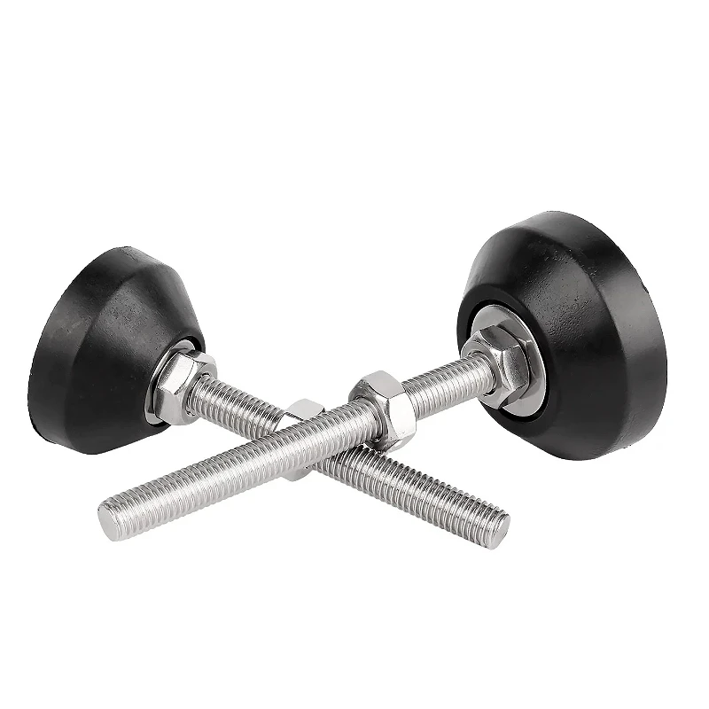 M6 M8 M10~M16 304 Stainless Steel Nylon Fixed Foot Cup Adjustable Furniture Levelling Feet Screw Earthquake-Proof and Slip-Proof image 4