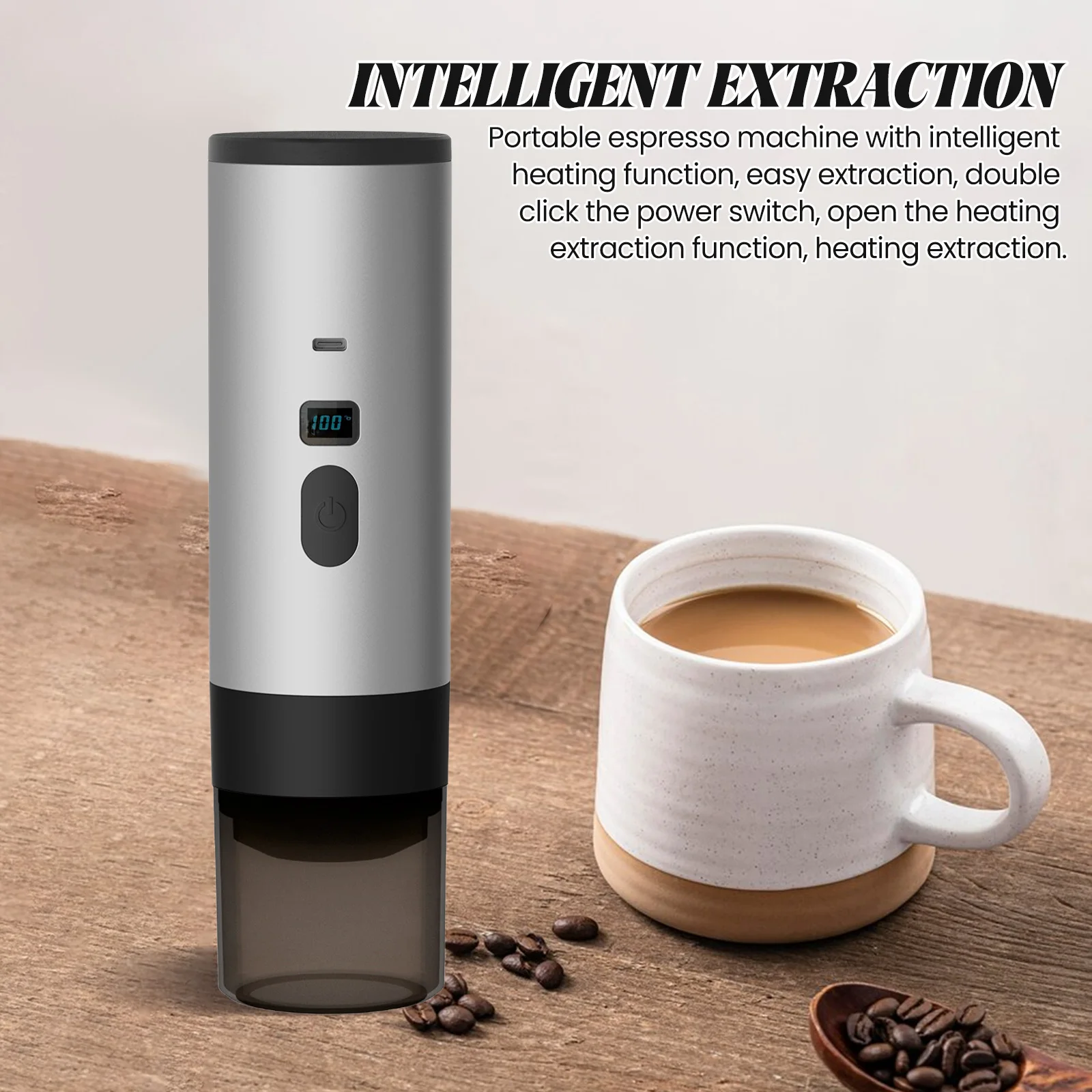 Cafetera automática portátil 3 en 1