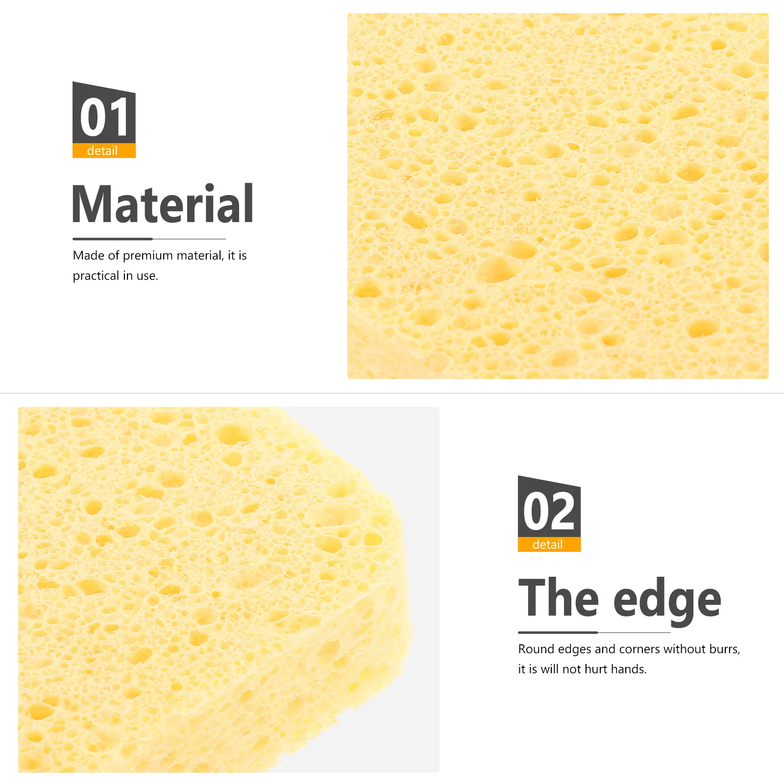 

5Pcs Dish Sponge Set Kitchen Cleaning Sponges for Washing Dishes Reusable Scrub Sponges Non-Scratch Multi-Use Household Scrubber