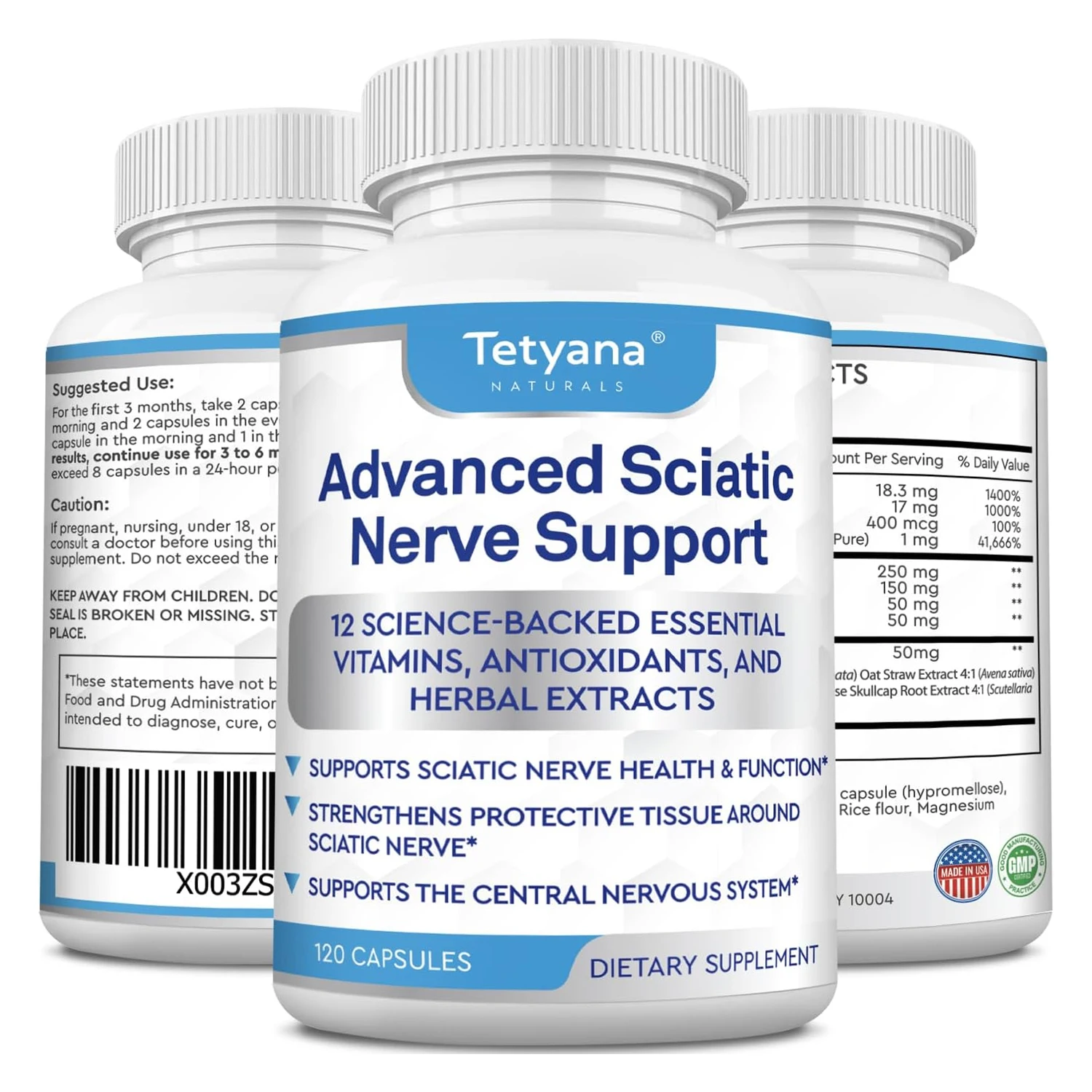 

Advanced Sciatic Nerve Support Formula for Nerve Support,Muscle and Joint Health,Promotes Sleep