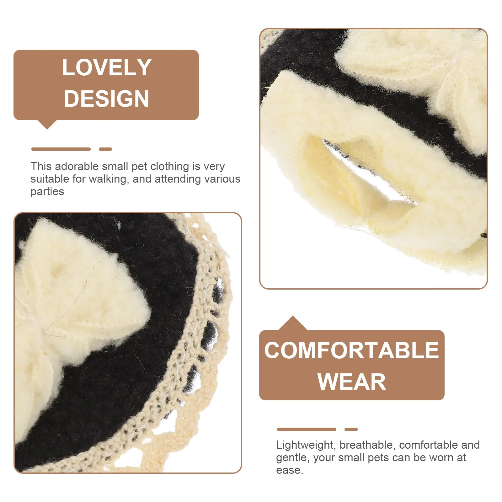 

Small Pet Clothes Cute Guinea Pig Vest Breathable Costume for Hamster Rabbit Rat Party Exercise Guinea Pig Clothes